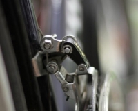 Nahaufnahme am Fahrrad