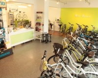 Verkaufsraum mit Fahrrädern